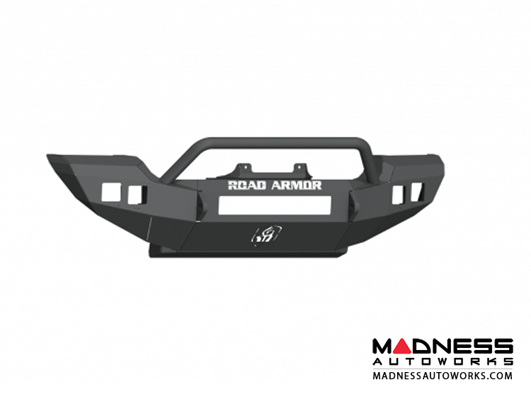 Jeep Wrangler JL Stealth Winch Bumper Pre-Runner Guard - Full Width - Satin Black Road Armor